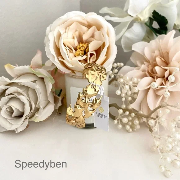 KENDRA SCOTT Savannah Cuff Bracelet in Gold NWT - Picture 4 of 14